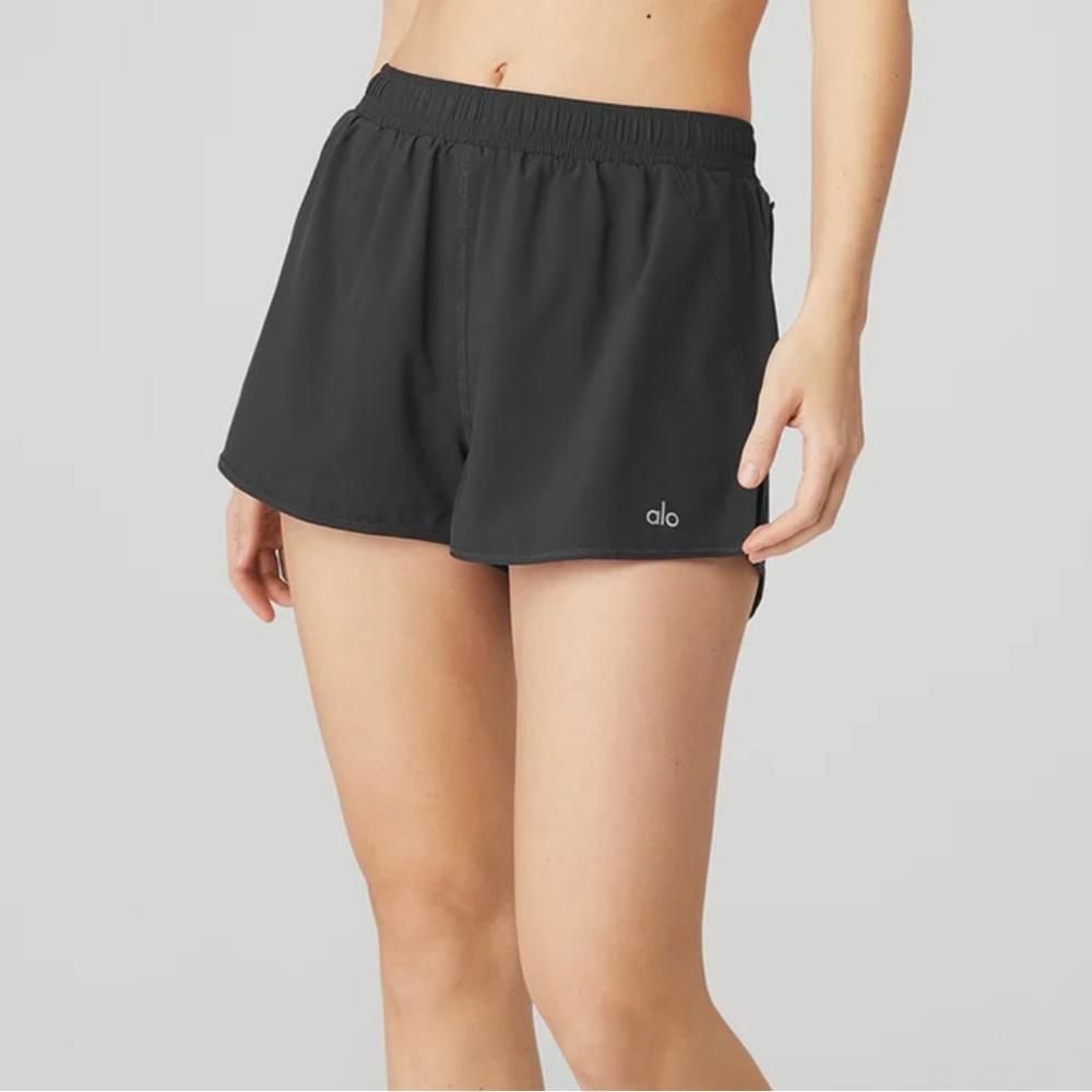 ALO Yoga Black Stride Shorts